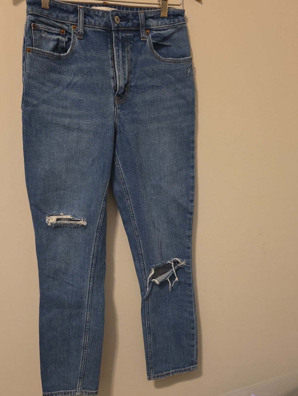 Abercrombie And Fitch Curve Love The Skinny High-rise Jeans